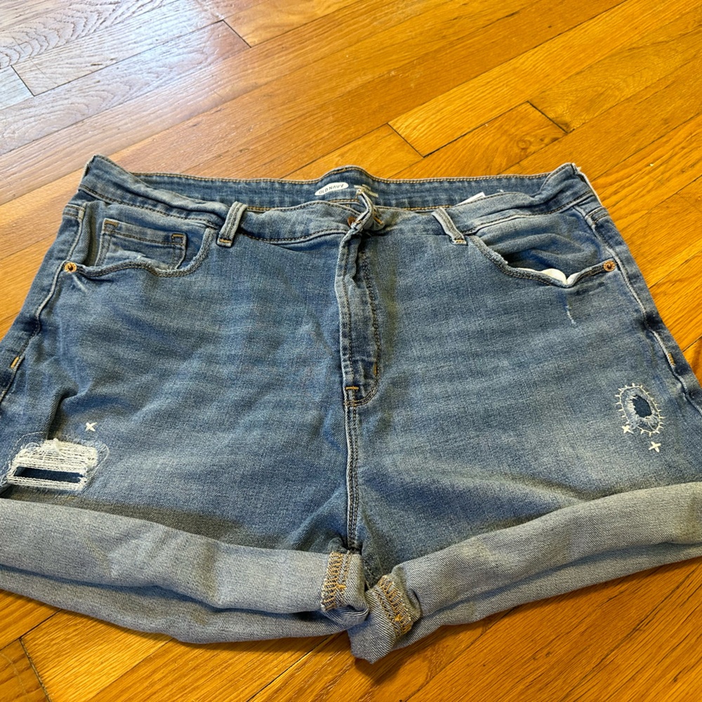 High rise Jean shorts
